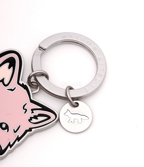 【即完！】MAISON Kitsuné FOX KEYRING Maison Kitsuné BOLD FOX HEAD KEYRING | REVERSIBLE