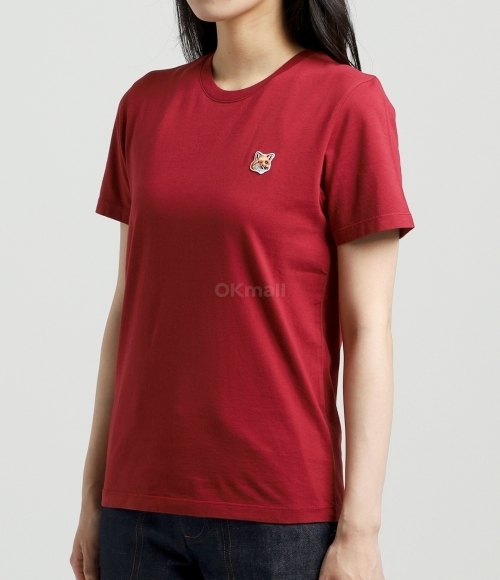 MAISON KITSUNE]FOXHEAD PATCH REGULAR T-SHIRT (LW00105KJ0008