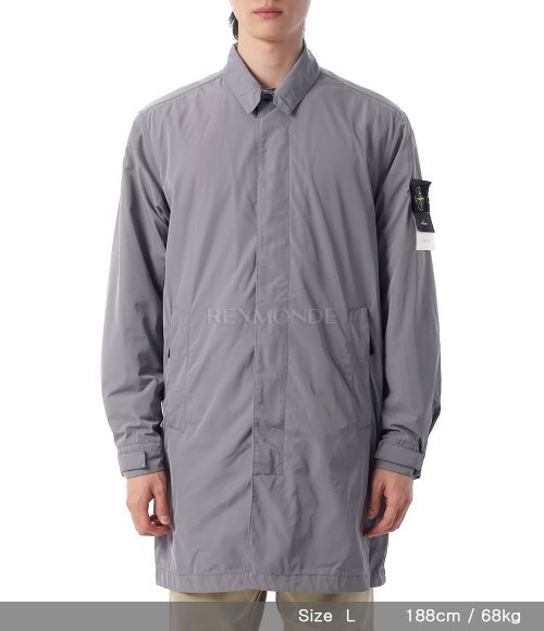 STONE ISLAND]70526 Micro Twill Trench Coat (801570526 V0092
