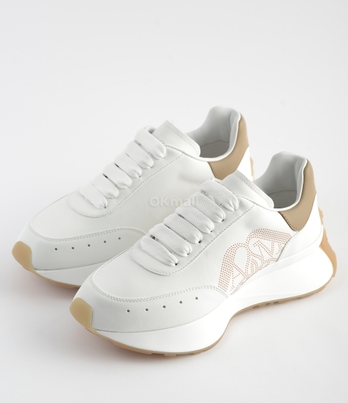 ALEXANDER MCQUEEN｜SNEAKERS (781503 WIDNI 8750) WMNS) Alexander McQueen Sprint Runner Sneakers 'Tan White
