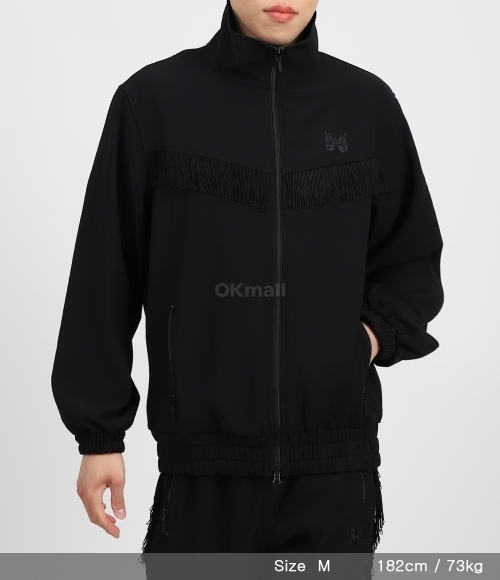 NEEDLES]Fringe Track Jacket - Black (OT198) | 오케이몰