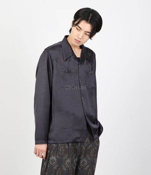 NEEDLES]L/S Cowboy One-Up Shirt Dk.Purple (OT200) | 오케이몰