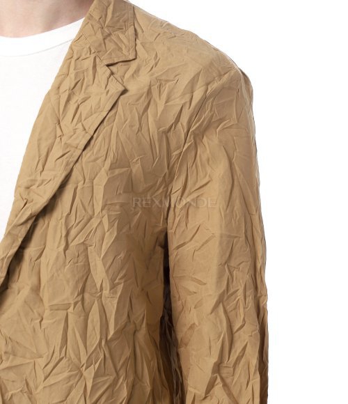 AURALEE]WRINKLED WASHED FINX TWILL JACKET BROWN (A24SJ01FW) | 렉스몬드