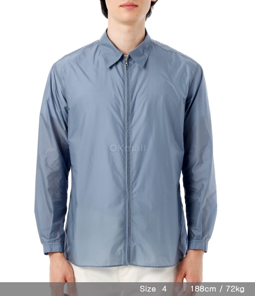 ジャケット・アウター AURALEE A24SS02DN LIGHT NYLON ZIP SHIRT Auralee Light Nylon Zip Shirt Light Yellow – Très Bien
