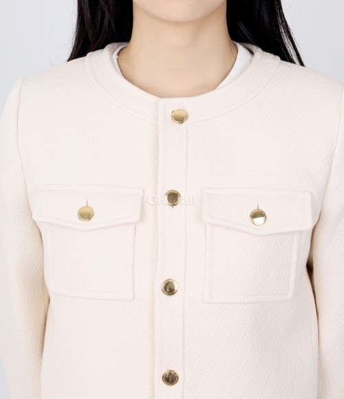 CELINE｜JACKETS (DANI JACKET IN BOUTIS COTTON (2V03U916W CELINE]DANI JACKET IN BOUTIS COTTON (2V03U916W 12CR) | 오케이몰