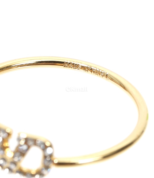VALENTINO｜ (5W0J0X03 YCW MH5 / 5W2J0X03 YCW MH5) VALENTINO]V로고 시그니처 메탈 & SWAROVSKI® 크리스탈 링
