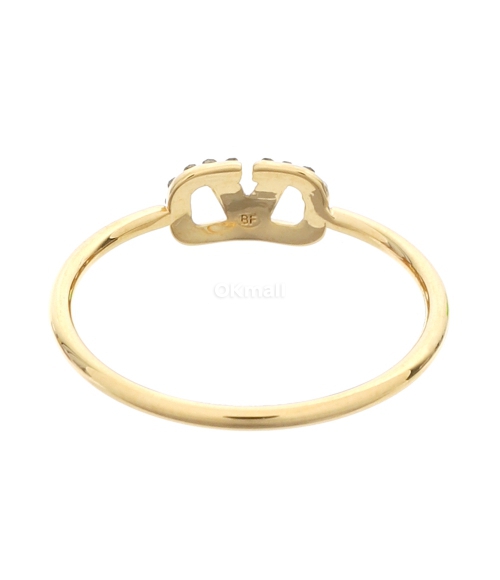 VALENTINO｜ (5W0J0X03 YCW MH5 / 5W2J0X03 YCW MH5) VALENTINO]V로고 시그니처 메탈 & SWAROVSKI® 크리스탈 링