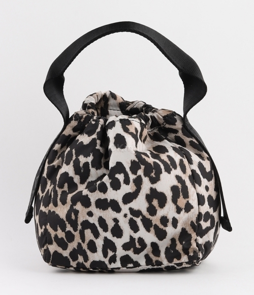 GANNI｜ (LEOPARD TECH POUCH BAG (A5743 943)) Ganni Women's Recycled Tech Bag - Leopard