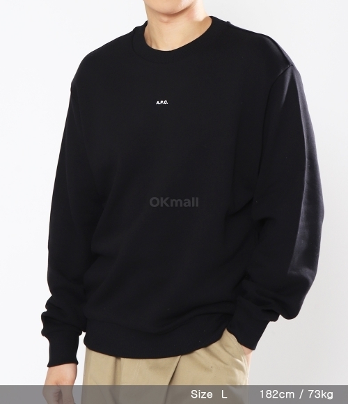 A.P.C｜ (SWEAT BOXY MICRO LOGO (COHBX H27910 TZC)) Boxy Micro Logo sweatshirt | Napped organic fleece | A.P.C.
