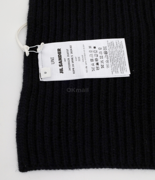 JIL SANDER]Wool Scarf (J47ZZ0125 J14737 001) | 오케이몰