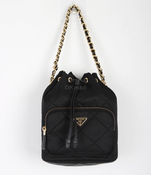 PRADA｜ (1BH038 2AOS F0002) Prada Reedition 1995 Women's Chain Bucket Bag 1BH038 2AOS