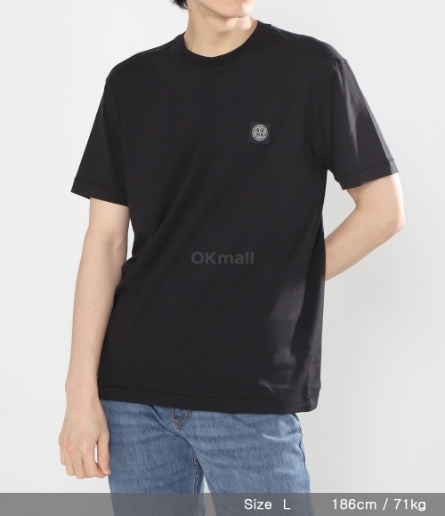 STONE ｜ (24113 60/2 Cotton Jersey T-shirts (81152 Stone Island 24113 60/2 Cotton Jersey Garment Dyed T-Shirt