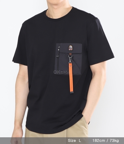 PARAJUMPERS｜ (MOJAVE (24FW-PMTSRE07-541)) Parajumpers Mojave green t-shirt with pocket for man