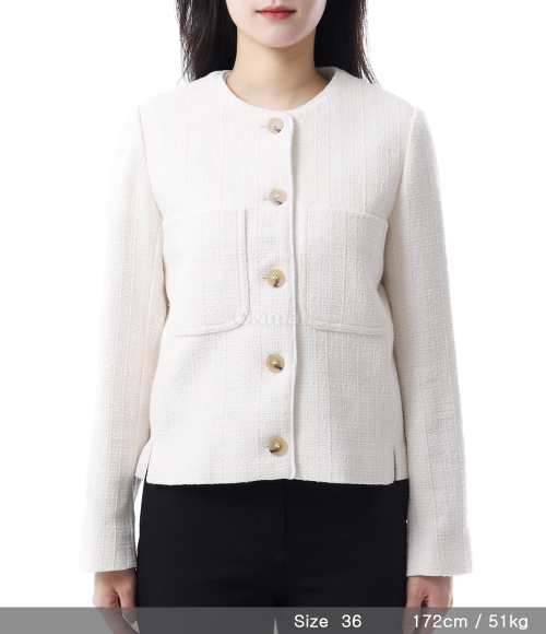 A.P.C｜JACKETS (VESTE STELLA (COHAF F02885 AAD)) Stella jacket | Heavyweight recycled checked tweed | A.P.C.