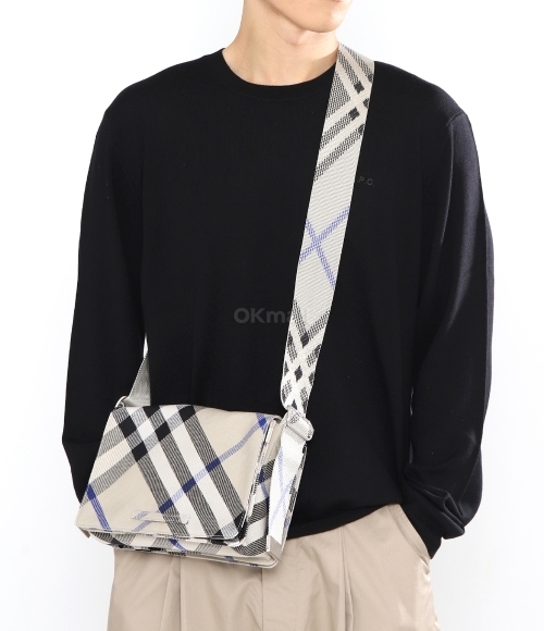 BURBERRY｜ (Check Trench Crossbody Bag (8092604)) burberry-LICHEN-Check-Trench-
