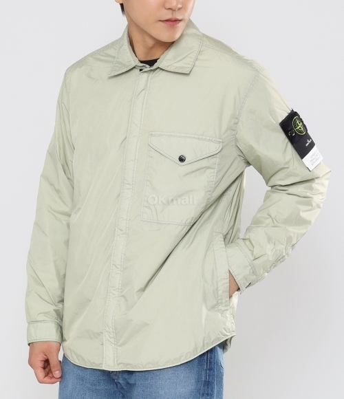 STONE ISLAND]Q0123 Crinkle Reps Recycled Nylon Overshirt