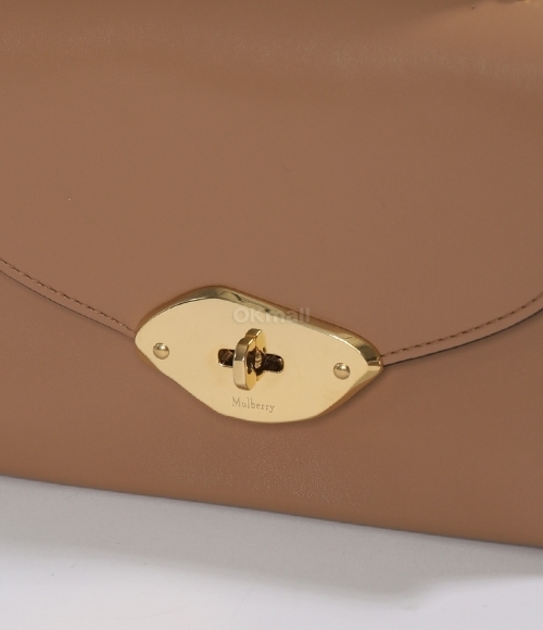 MULBERRY｜ (HH9268 615 E126) Mulberry | Small Lana Top Handle | Sable High Gloss Leather