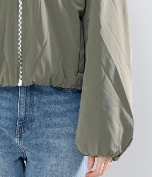 GANNI]Twill Oversized Short Bomber Jacket (F9282 861) | 오케이몰