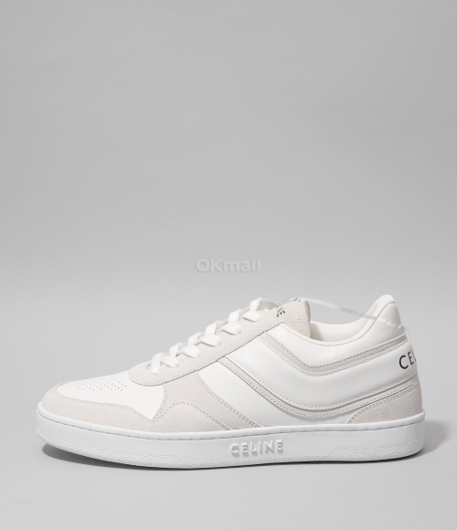 CELINE｜SNEAKERS (TRAINER LOW SNEAKERS (349223721C 02LT) CELINE TRAINER LOW LACE-UP SNEAKER in SUEDE CALFSKIN AND