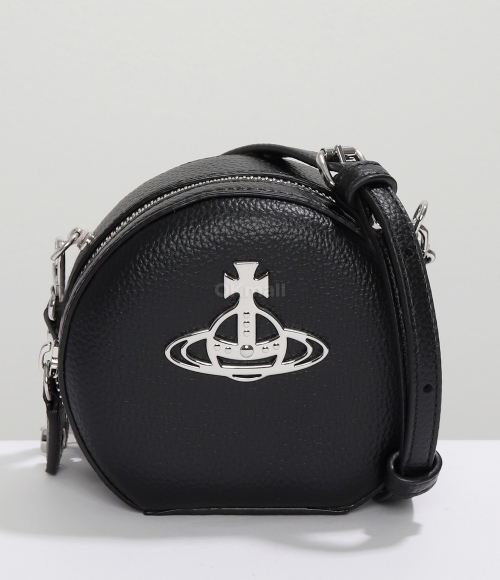 Vivienne Westwood｜ (MINI ROUND CROSSBODY (58020006W L00 Vivienne Westwood Mini Round Nappa Crossbody Bag
