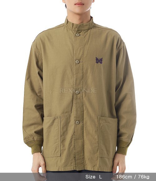 NEEDLES]S.C. Army Shirt BackSateen - Mocha (PU239) | 렉스몬드