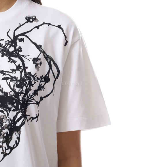 ALEXANDER MCQUEEN｜ (797820 QZAM6 0900) ALEXANDER MCQUEEN]블라썸 스컬 오버사이즈 티셔츠 (797820