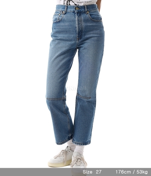 JACQUEMUS]Le de-Nmes Court high-rise Flared Jeans (241DE035