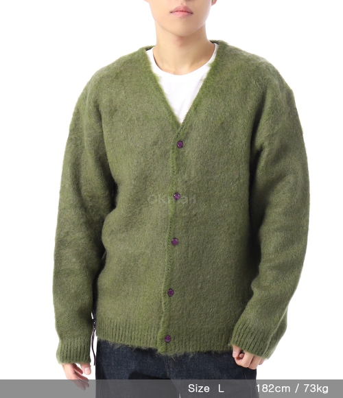 トップス NEEDLES EP MOHAIR CARDIGAN PU314 M EP MOHAIR CARDIGAN SOLID PURPLE | BODEGA – Bodega