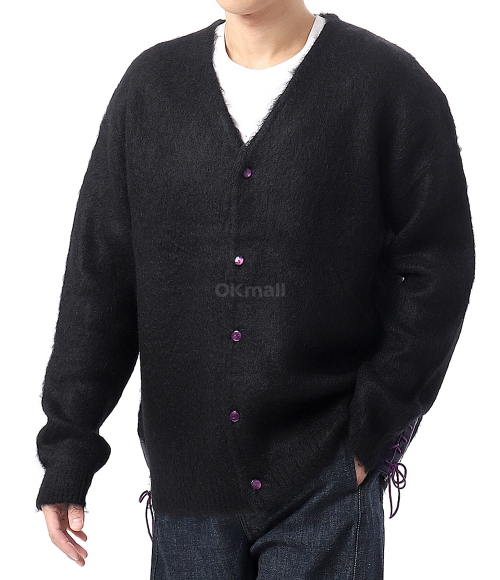 NEEDLES]EP Mohair Cardigan Solid - BLACK (PU314) | 오케이몰