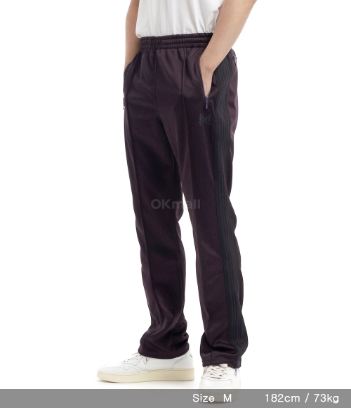 NEEDLES]Narrow Track Pant Poly Smooth - Dk.Purple (PU274