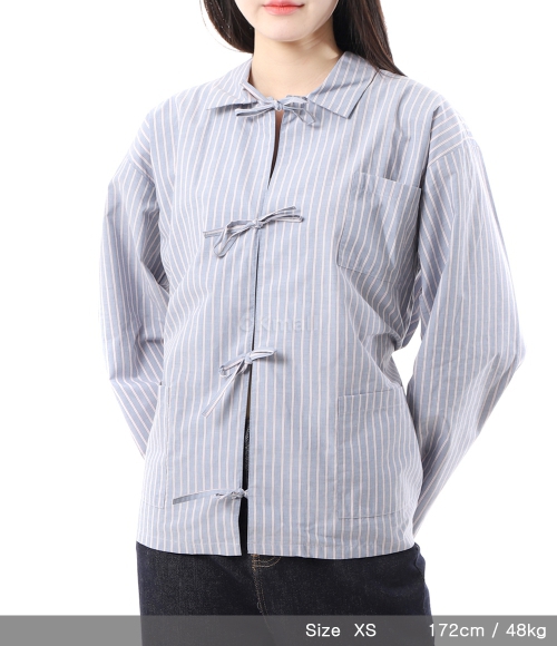 Baserange]Limber Shirts in Red Blue Stripe (SHLI-PO-AU24) | 오케이몰
