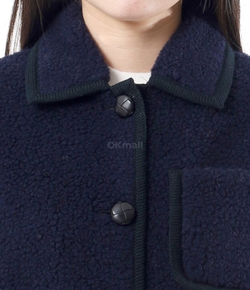 A.P.C｜JACKETS ( ESTHER JACKET (WOARG F02973 IAK)) Esther jacket | Lightweight faux sheepskin wool | A.P.C.