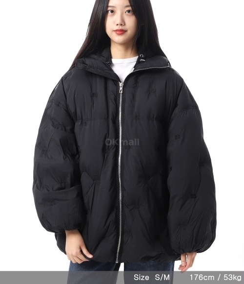 送料・関税込【GANNI】NYLON TECH PUFFER MIDI JACKET F9545 099 Black Black Midi Tech Puffer Jacket | GANNI US