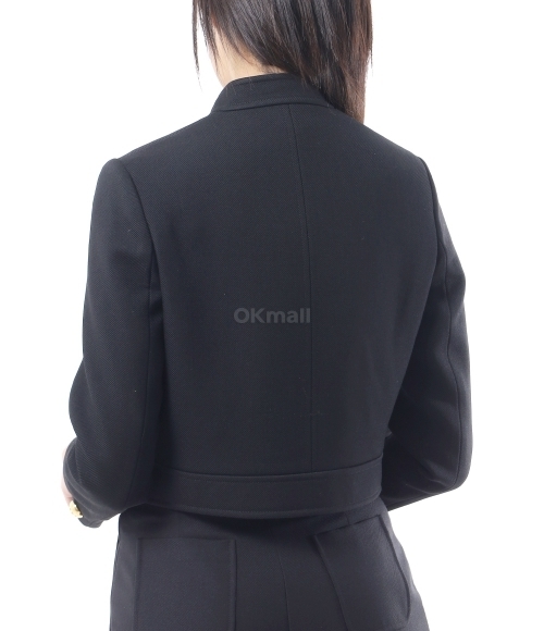 CELINE]VERNEUIL JACKET IN DOUBLE FACED WOOL TRICOTINE