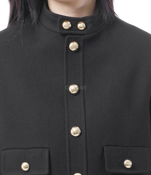CELINE]VERNEUIL JACKET IN DOUBLE FACED WOOL TRICOTINE