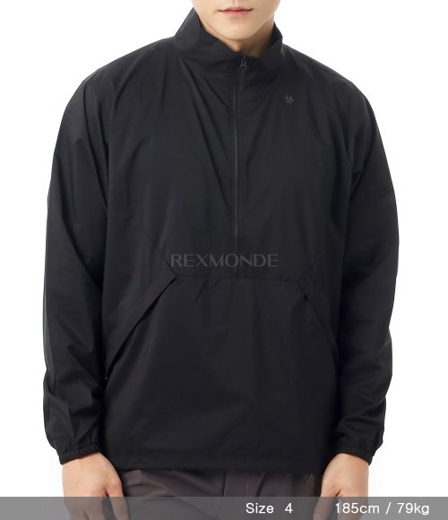 GOLDWIN]PERTEX EQUILIBRIUM Half Zip Jacket (GL14301-BK) | 렉스몬드