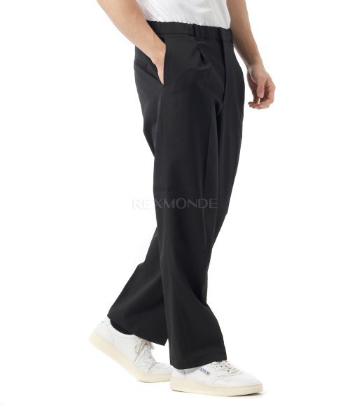 GOLDWIN]One Tuck Straight Pants (GL74358-BK) | 렉스몬드