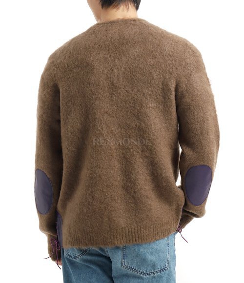 NEEDLES]EP Mohair Cardigan Solid - BROWN (PU314) | 렉스몬드
