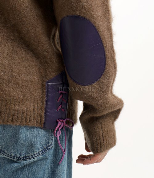NEEDLES]EP Mohair Cardigan Solid - BROWN (PU314) | 렉스몬드