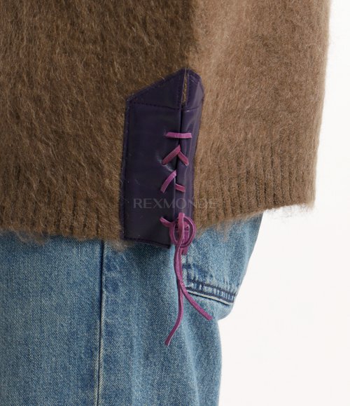 NEEDLES]EP Mohair Cardigan Solid - BROWN (PU314) | 렉스몬드