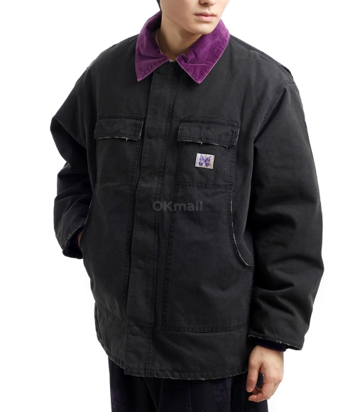 NEEDLES]Lumberjack Coat 11oz Cotton Oxford - Black (PU192) | 오케이몰