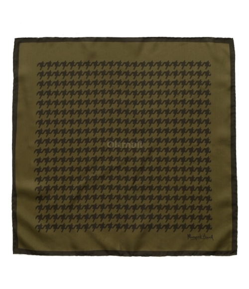 Margaret Howell｜ (GLENCHECK SCARF - OLIVE / ASSAM (UNAC Margaret Howell]GLENCHECK SCARF - OLIVE / ASSAM
