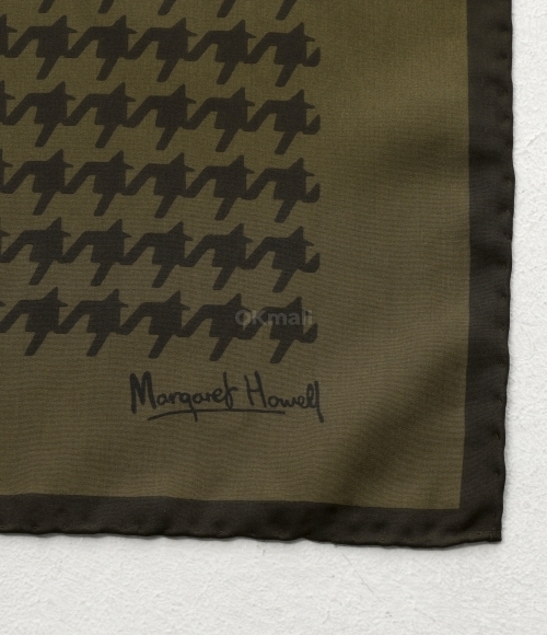 Margaret Howell]GLENCHECK SCARF - OLIVE / ASSAM