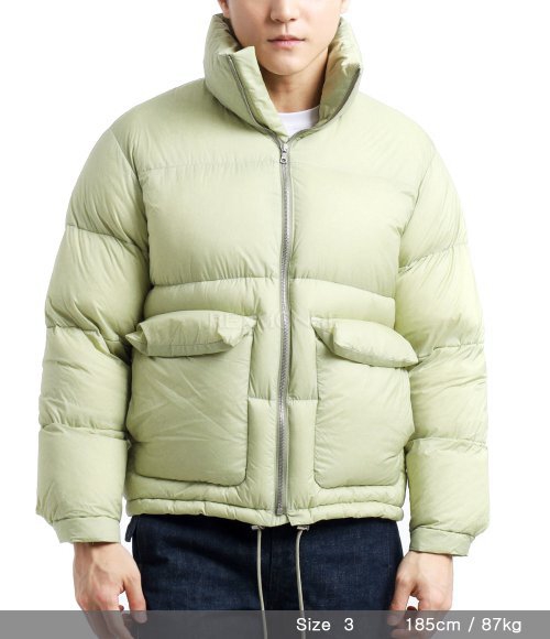 AURALEE]SUPER LIGHT NYLON RIPSTOP DOWN BLOUSON LIGHT KHAKI