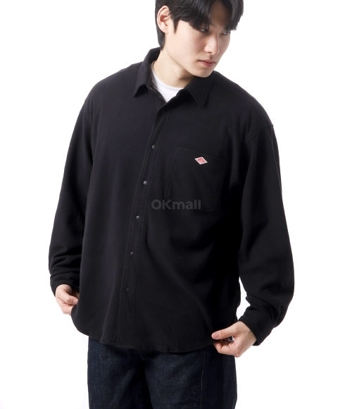 [DANTON]POLYESTER FLEECE REGULAR COLLAR SHIRT (DTA0549-PYF-BLACK) | 오케이몰 [DANTON]POLYESTER FLEECE REGULAR COLLAR SHIRT... 