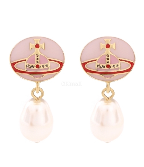 Vivienne Westwood｜ (LOELIA EARRINGS (62020143 02R800)) Vivienne Westwood White Loelia Two Way Earrings | Jules B
