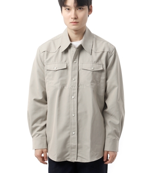 OUR LEGACY]FRONTIER SHIRT LUCID PISTACHIO RURAL WOOL