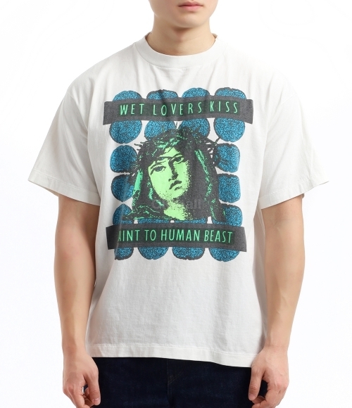 SAINT MXXXXXX]SS TEE KISS (SM-YS1-0000-009 - WHITE) | 오케이몰