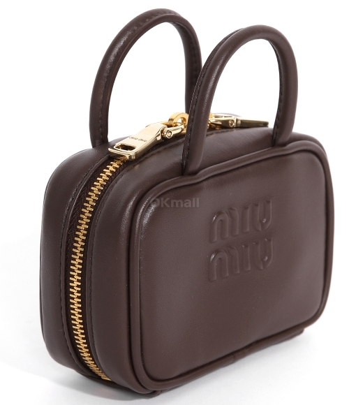 Miu Miu｜ (5NR036 AF8W F0NBL) Briarwood Beau Leather Micro-bag | Miu Miu