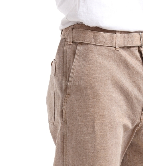 パンツ WASHED ORGANIC CANVAS BELTED PANTS WASHED ORGANIC CANVAS BELTED PANTS